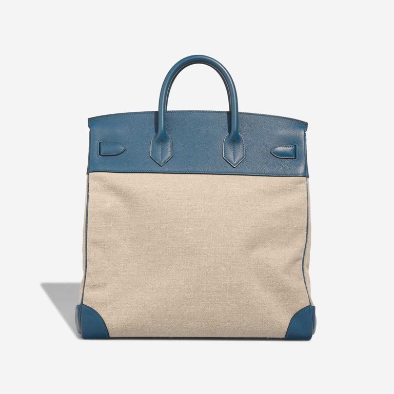 Hermès Haut à Courroies 50 Toile / Veau Evergrain Colvert / Naturel | Sell your designer bag