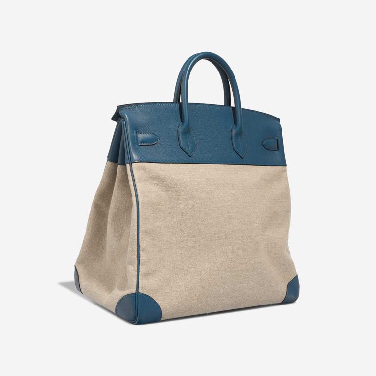 Hermès Haut à Courroies 50 Toile / Veau Evergrain Colvert / Naturel | Sell your designer bag