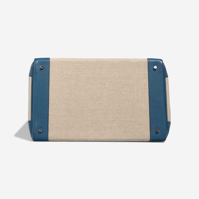 Hermès Haut à Courroies 50 Toile / Veau Evergrain Colvert / Naturel | Sell your designer bag