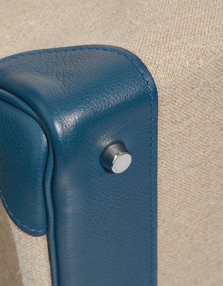 Hermès Haut à Courroies 50 Toile / Veau Evergrain Colvert / Naturel Signs of wear | Sell your designer bag