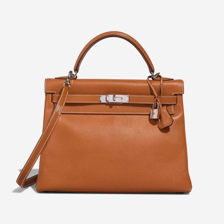 Hermès Kelly 32 Courchevel Gold Front | Sell your designer bag