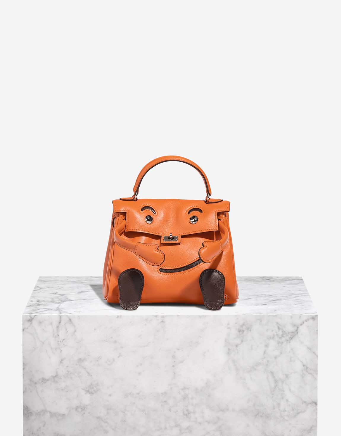 Hermès Kelly Doll Swift Orange H / Brown | SACLÀB