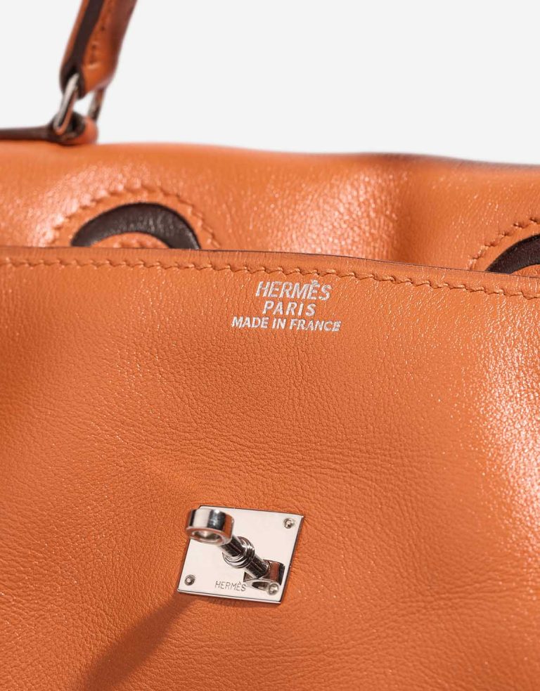 Hermès Kellydole Swift Orange H / Brown Logo | Sell your designer bag