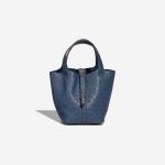 Hermès Picotin 18 Ostrich Deep Blue Front | Sell your designer bag