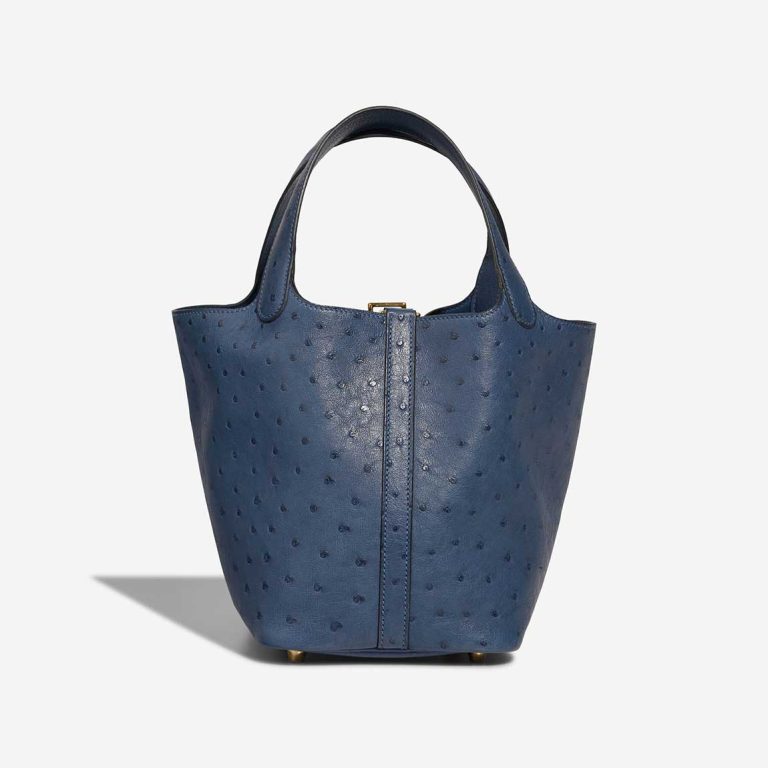 Hermès Picotin 18 Ostrich Deep Blue | Sell your designer bag