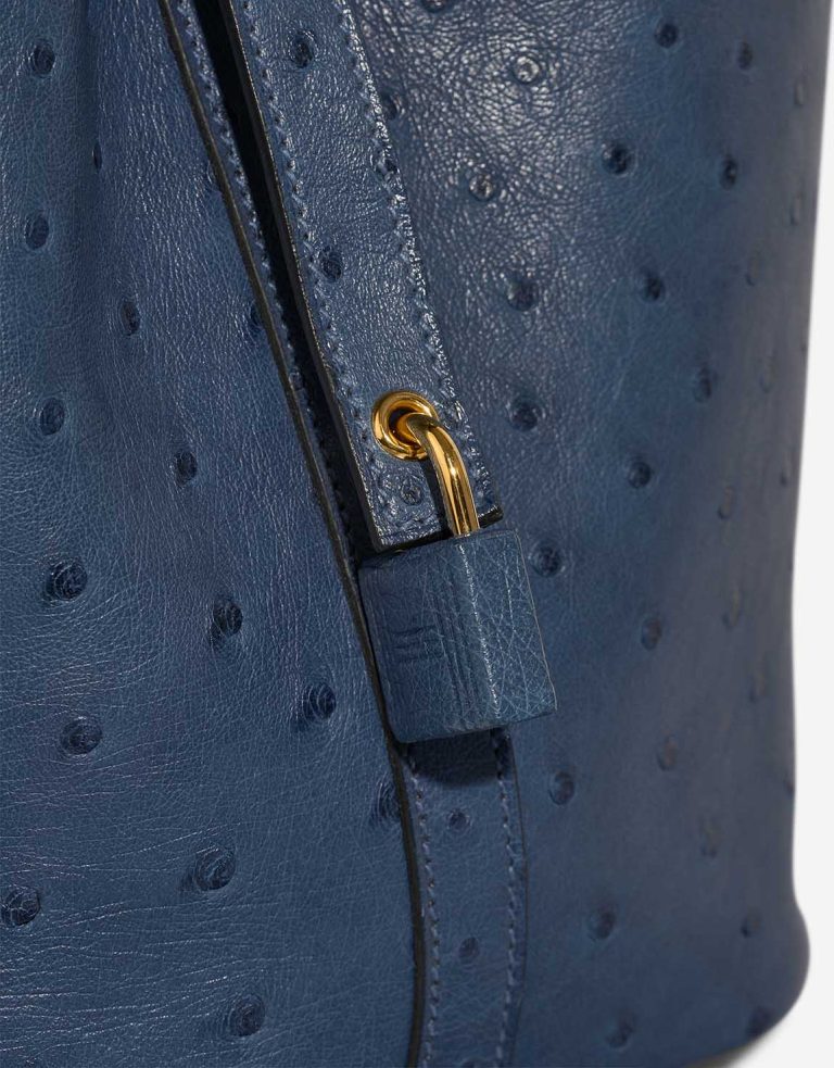 Hermès Picotin 18 Ostrich Deep Blue Closing System | Sell your designer bag