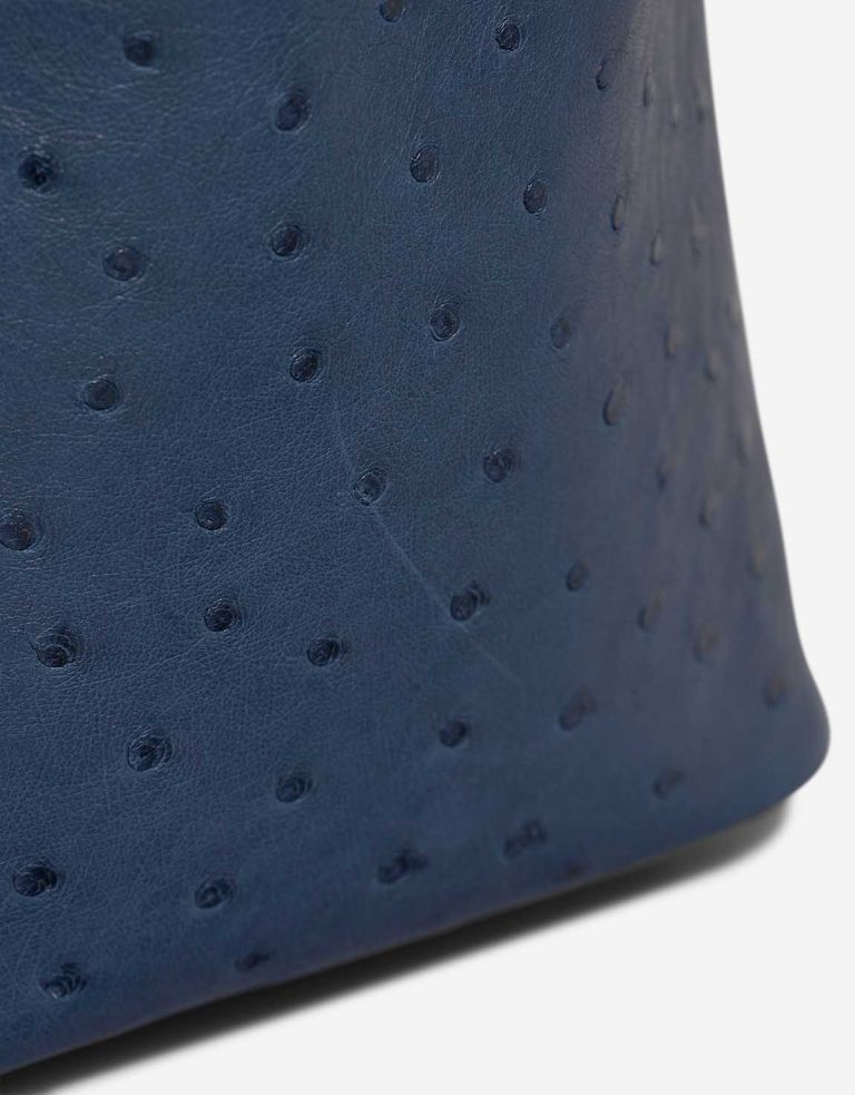 Hermès Picotin 18 Ostrich Deep Blue Signs of wear | Sell your designer bag