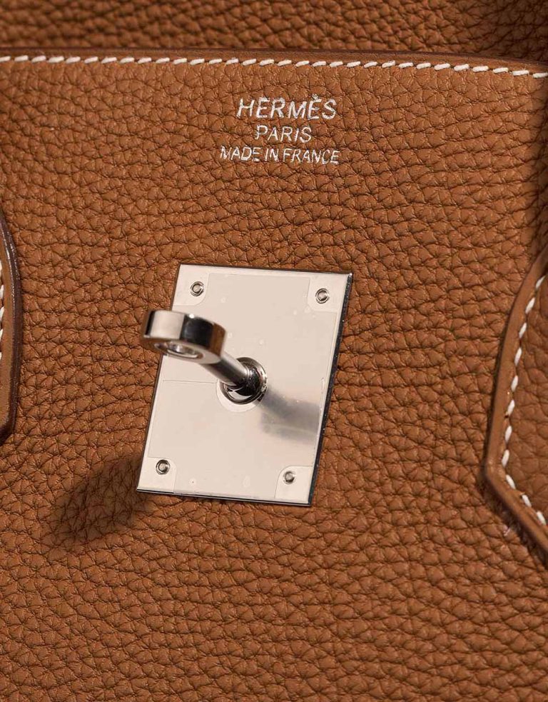 Hermès Birkin 35 Clémence Gold Logo | Sell your designer bag