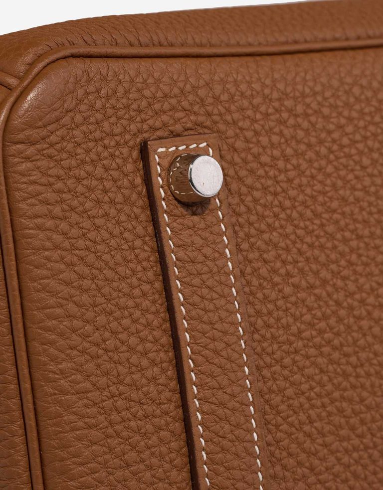 Hermès Birkin 35 Clémence Gold Signs of wear | Sell your designer bag