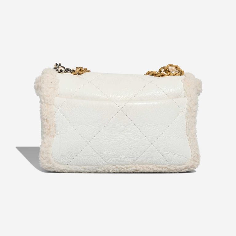 Chanel 19 Flap Bag Shearling White | Sell your designer bag