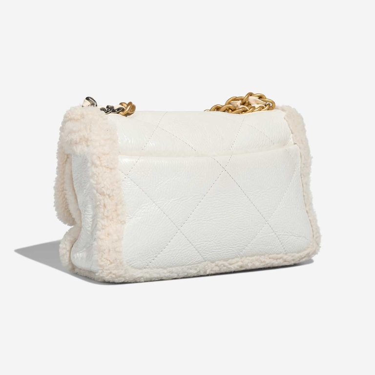 Chanel 19 Flap Bag Shearling White | Sell your designer bag