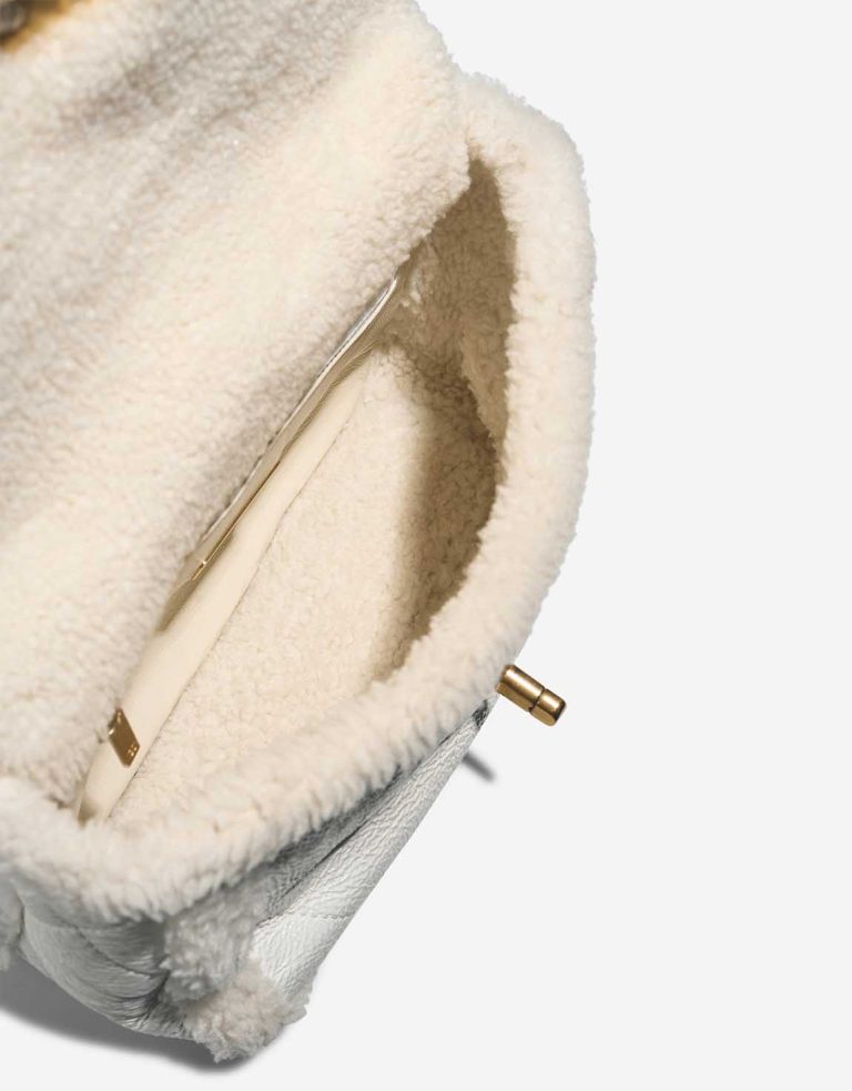 Chanel 19 Flap Bag Shearling White Inside | Sell your designer bag