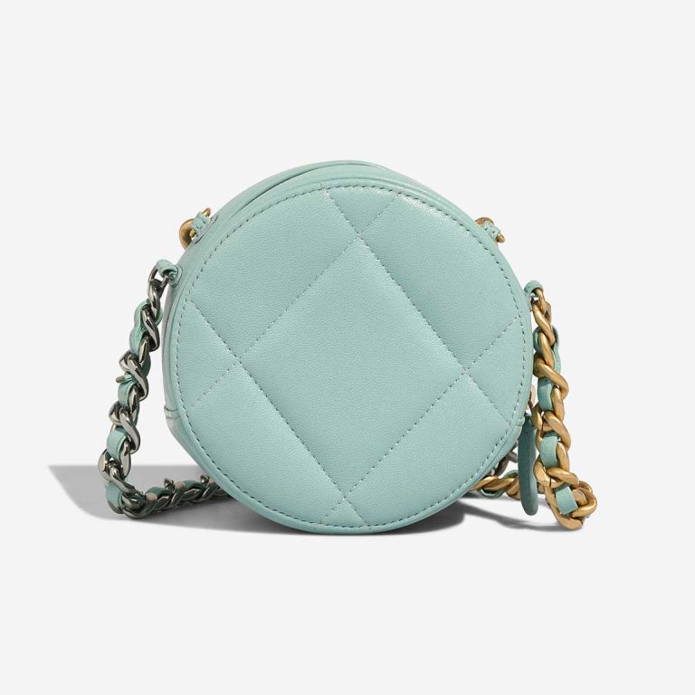 Chanel 19 Round Clutch Lamb Blue | Sell your designer bag