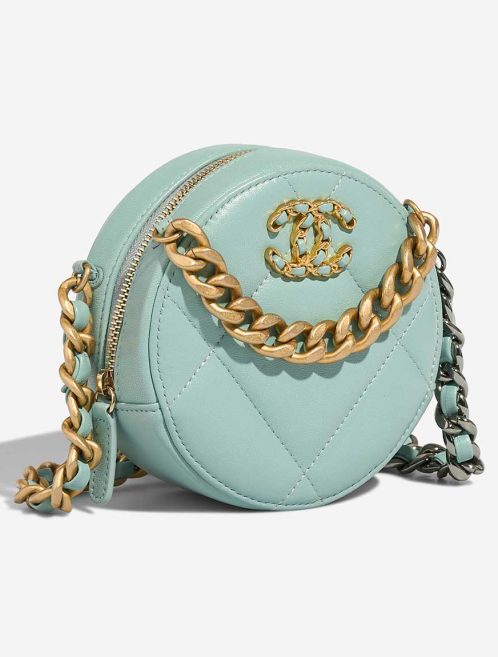 Chanel 19 Round Clutch Lamb Blue | Sell your designer bag