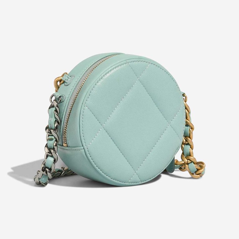 Chanel 19 Round Clutch Lamb Blue | Sell your designer bag