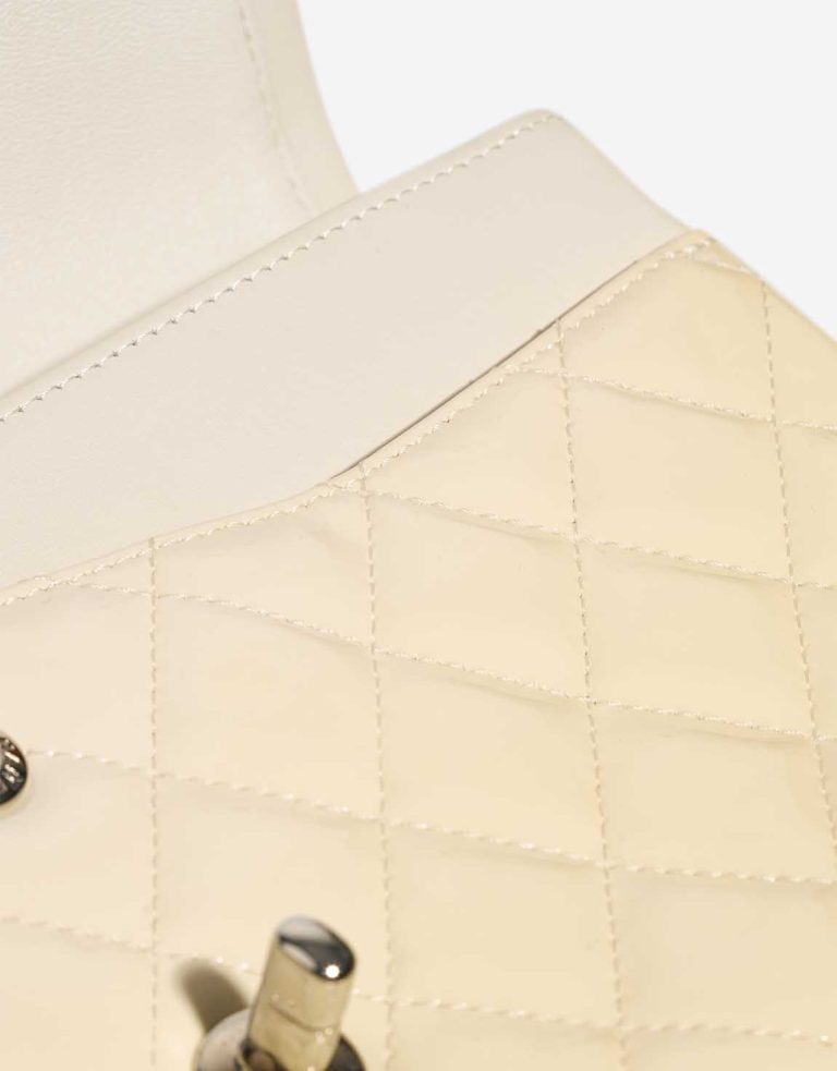 Chanel Timeless Medium Patent White Signs of wear | Sell your designer bag