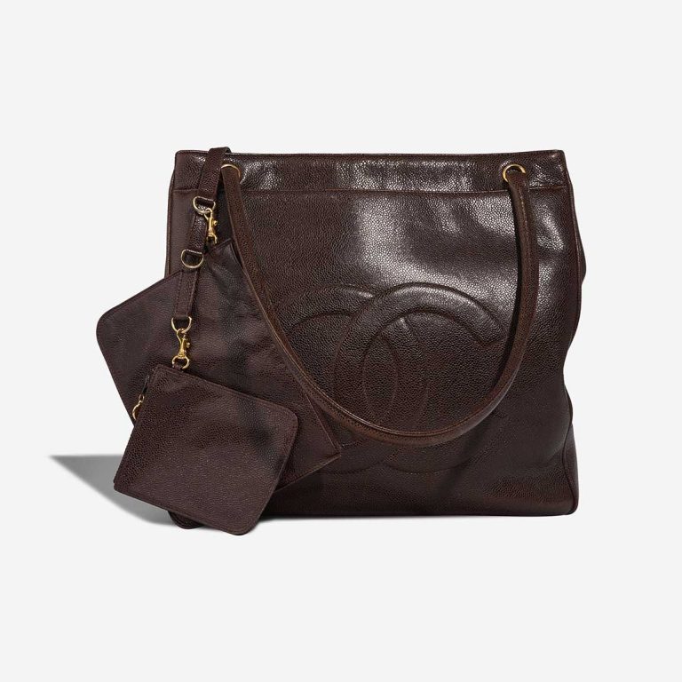 Chanel Shopper Caviar Brown Front | Sell your designer bag