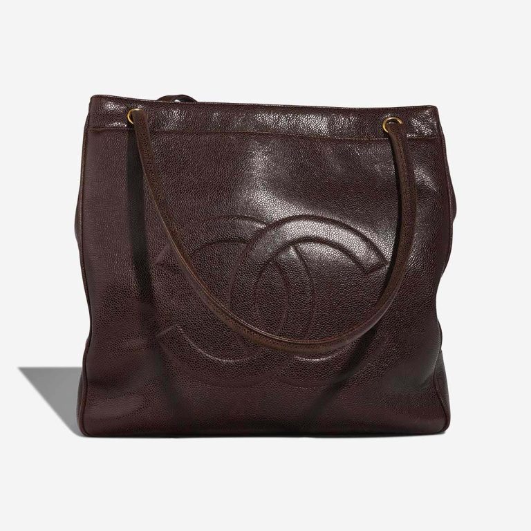 Chanel Shopper Caviar Brown Front | Sell your designer bag