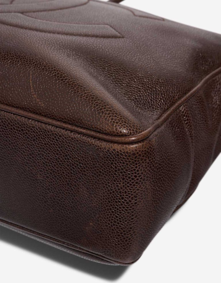 Chanel Shopper Caviar Brown Signs of wear | Sell your designer bag