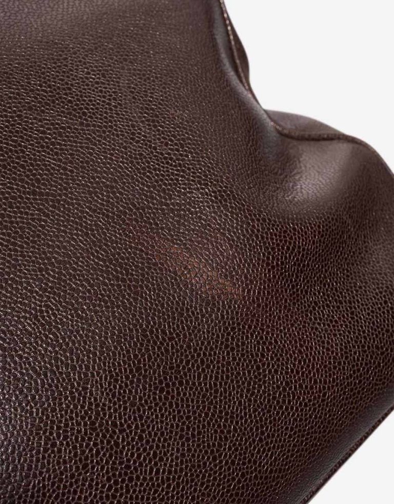 Chanel Shopper Caviar Brown Signs of wear | Sell your designer bag