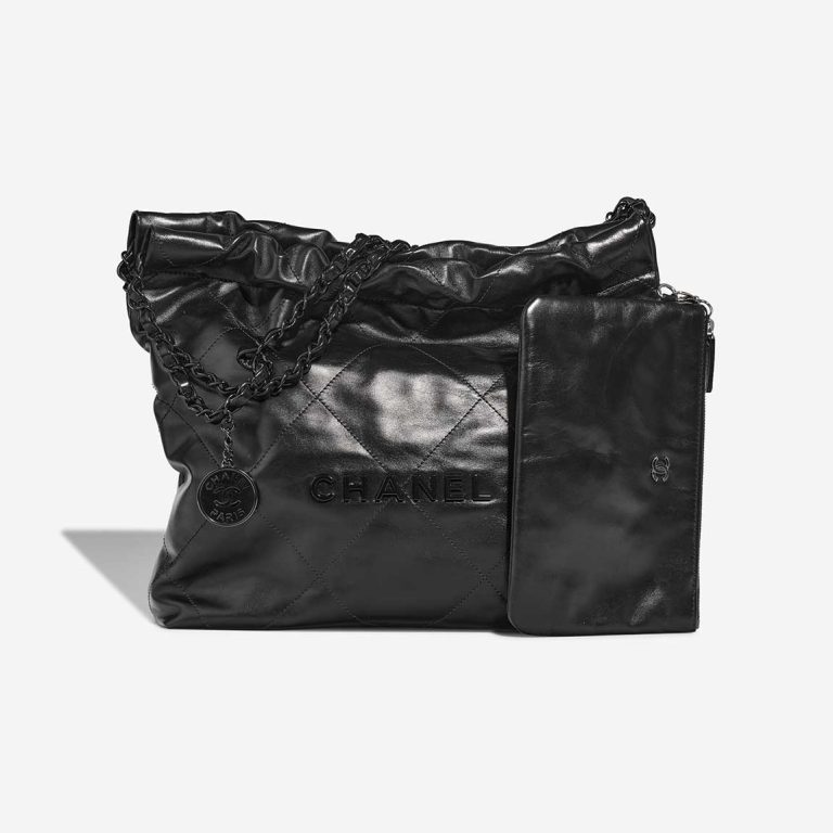 Chanel 22 Medium Calf Black Front | Sell your designer bag
