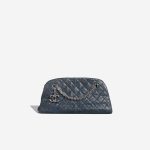 Chanel Bowling Mademoiselle Snake Blue Front | Sell your designer bag