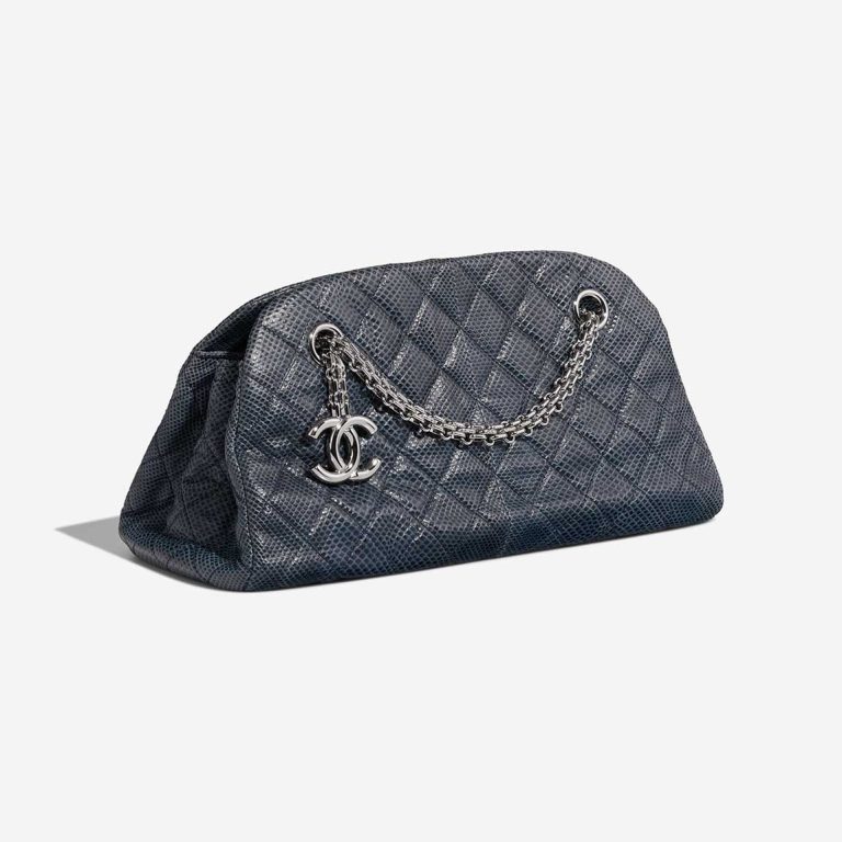 Chanel Bowling Mademoiselle Snake Blue | Sell your designer bag