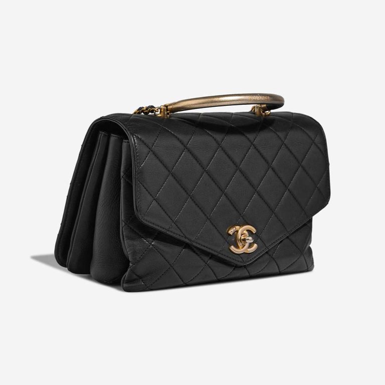 Chanel Timeless Handle Medium Calf Black | Sell your designer bag
