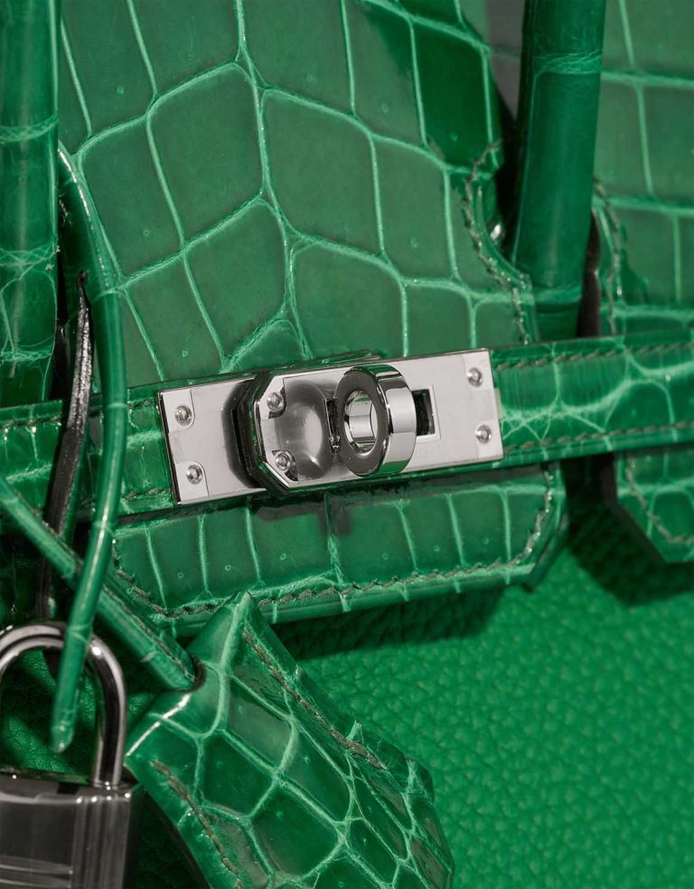 Hermès Birkin 25 Niloticus Crocodile / Togo Bambou / Vert Cactus Closing System | Sell your designer bag