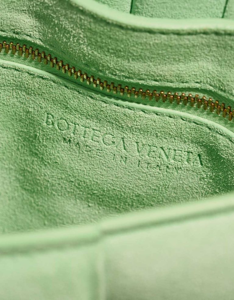 Bottega Veneta Cassette Suede Light Green Logo | Sell your designer bag