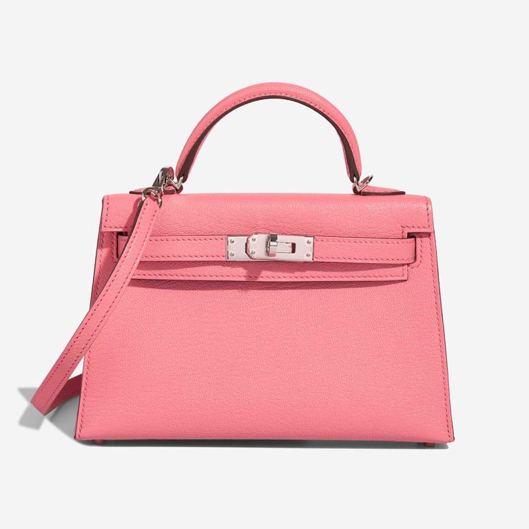 Hermès Kelly Mini Chèvre Mysore Rose d'Ete / Rouge Venitien Front | Sell your designer bag
