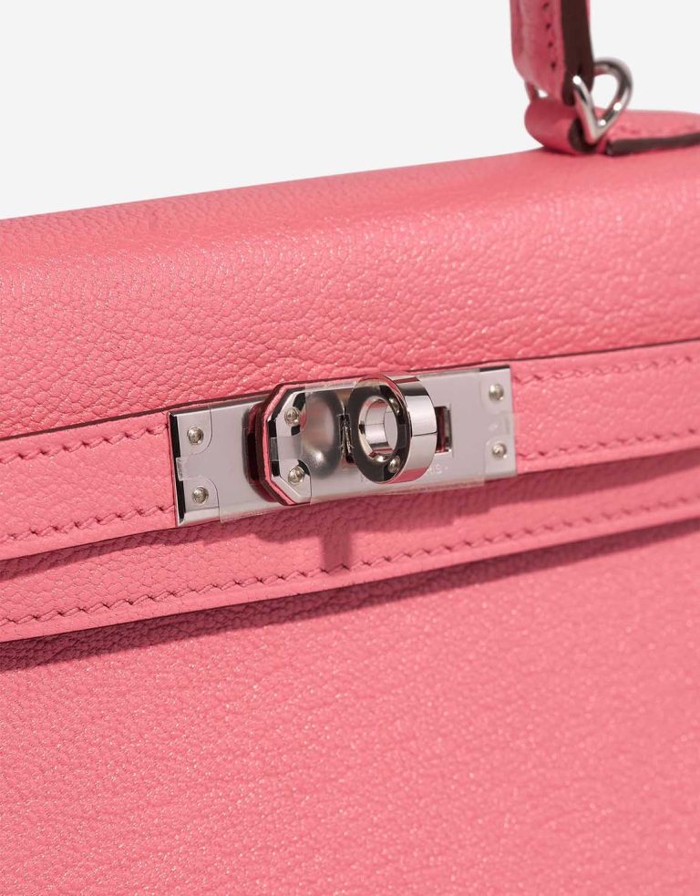 Hermès Kelly Mini Chèvre Mysore Rose d'Ete / Rouge Venitien Closing System | Sell your designer bag