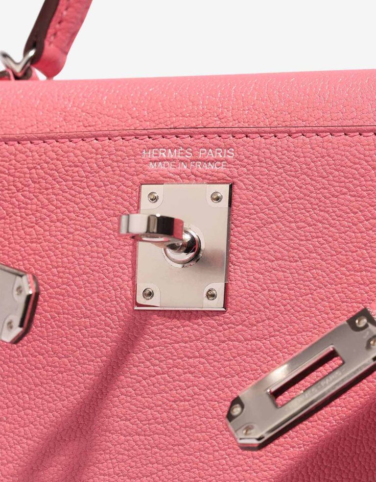 Hermès Kelly Mini Chèvre Mysore Rose d'Ete / Rouge Venitien Logo | Sell your designer bag