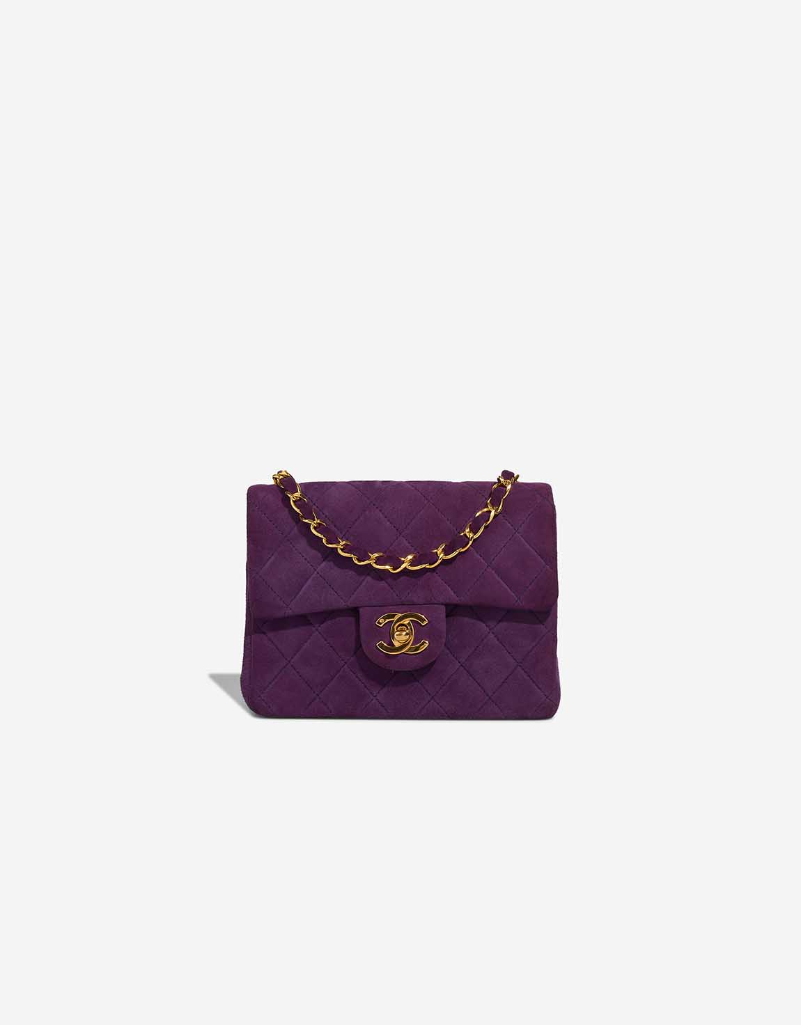 Chanel Timeless Mini Square Suede Violet SACLÀB