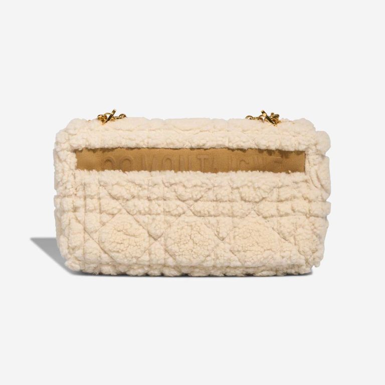 Dior Caro Medium Shearling / Suede White / Brown | Sell your designer bag