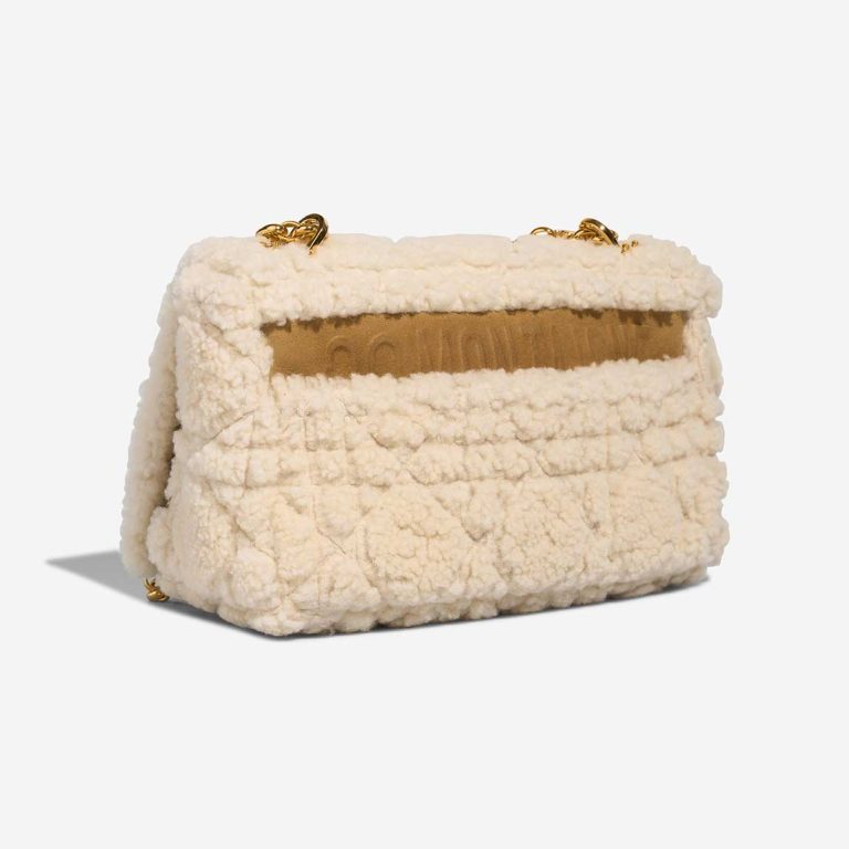 Dior Caro Medium Shearling / Suede White / Brown | Sell your designer bag