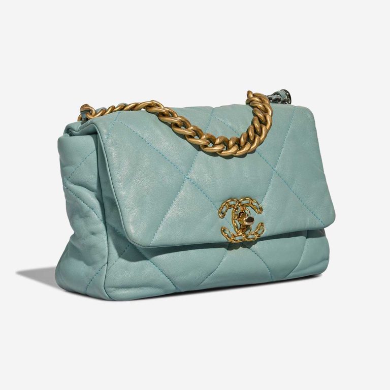 Chanel 19 Flap Bag Lamb Turquoise | Sell your designer bag