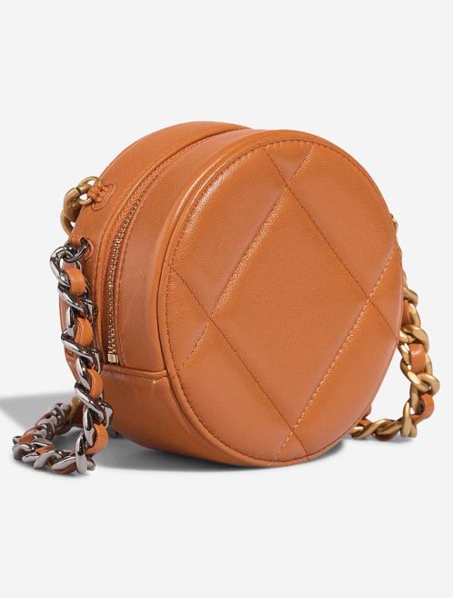 Chanel 19 Round Clutch Lamb Brown | Sell your designer bag