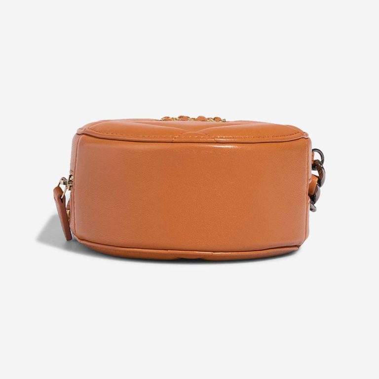 Chanel 19 Round Clutch Lamb Brown | Sell your designer bag