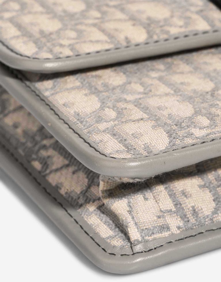 Dior 30 Montaigne Canvas / Calf Light Grey Signs of wear | Sell your designer bag
