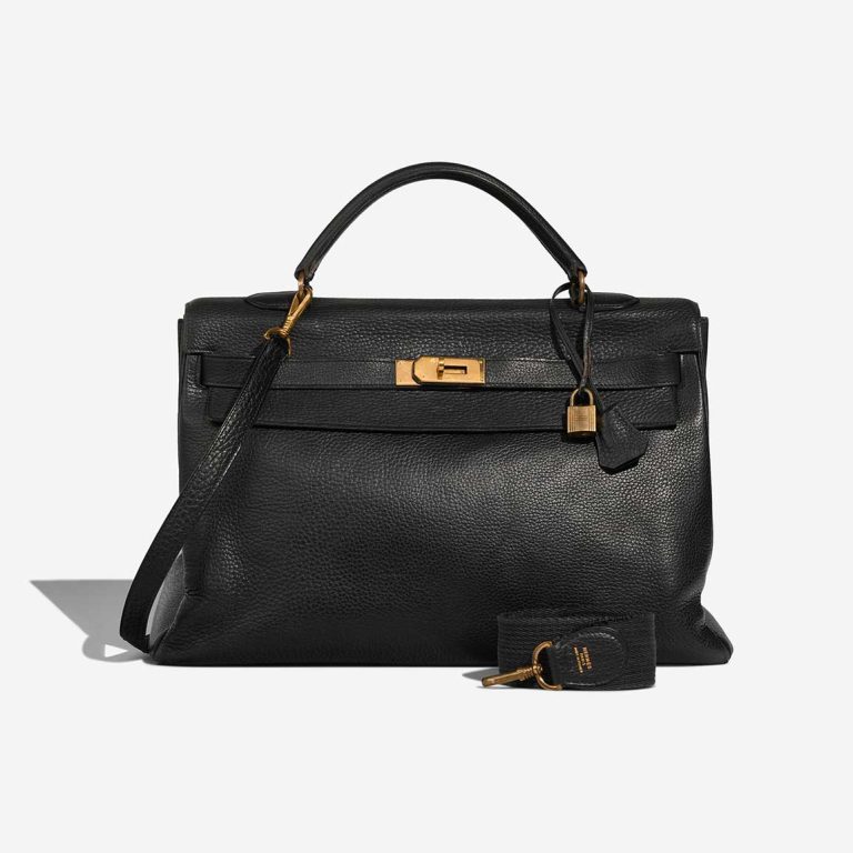 Hermès Kelly 40 Ardennes Black Front | Sell your designer bag