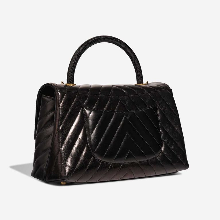 Chanel Timeless Handle Medium Lamb / Lizard Black | Sell your designer bag