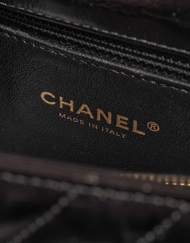 Chanel Timeless Handle Medium Lamb / Lizard Black Logo | Sell your designer bag