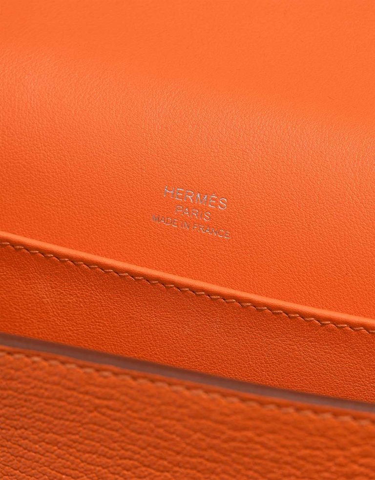 Hermès Geta Chèvre Orange H Logo | Sell your designer bag