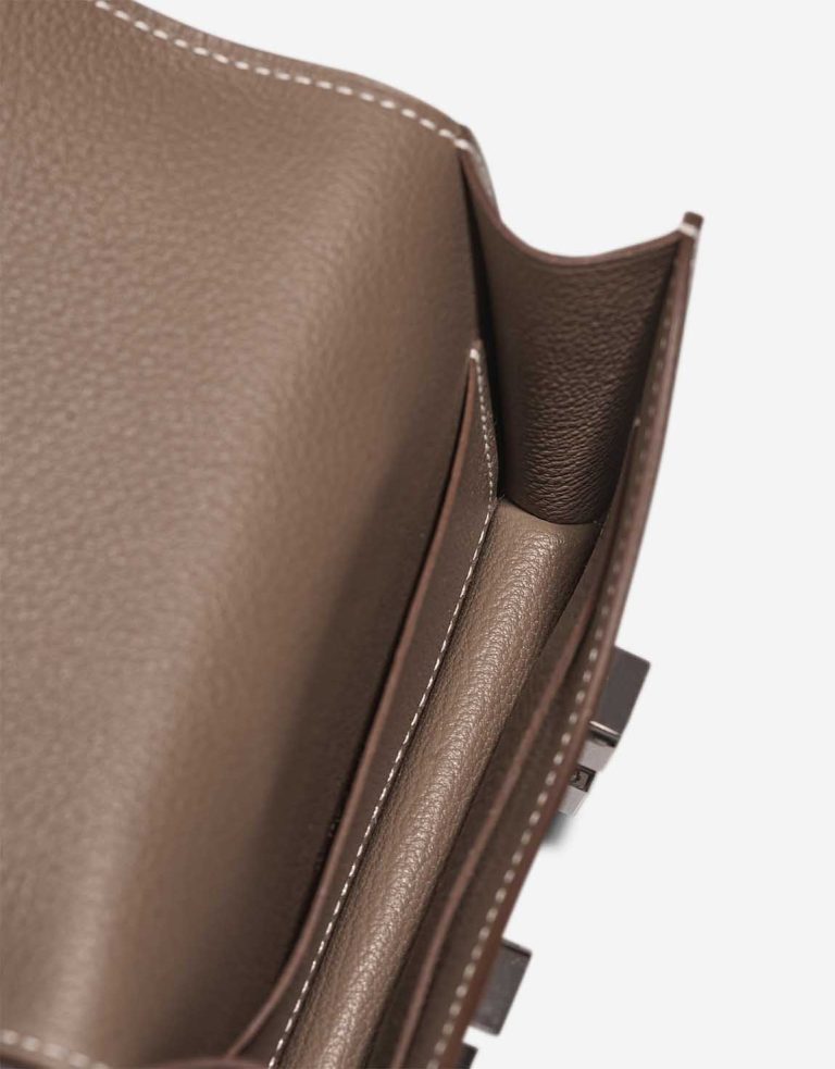 Hermès Constance Slim Wallet Evercolor Étoupe Inside | Sell your designer bag
