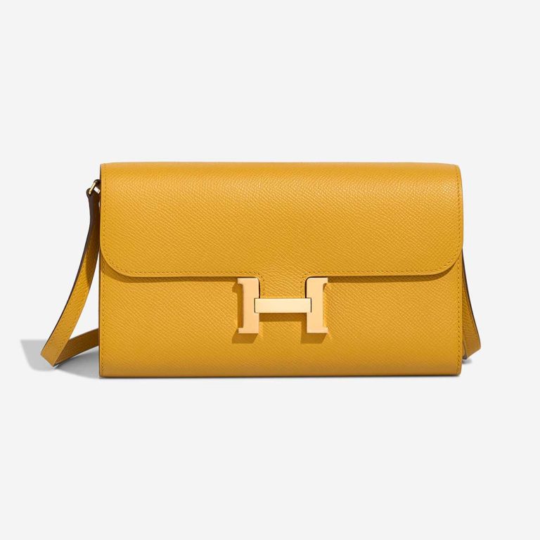 Hermès Constance To Go Epsom Jaune Ambre Front | Sell your designer bag