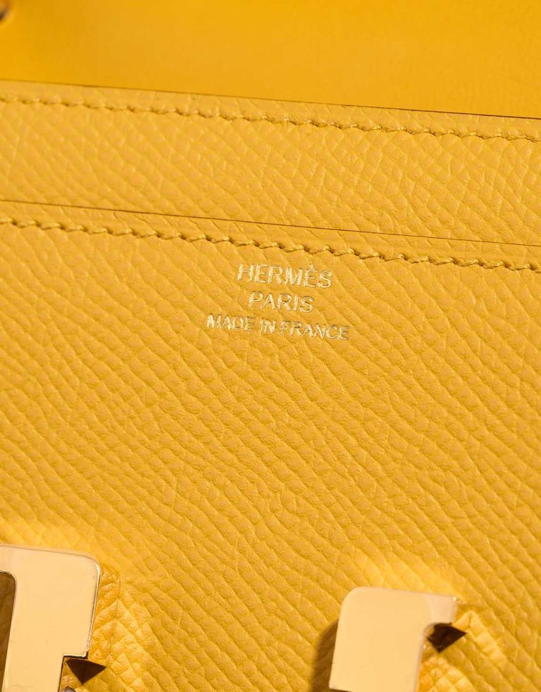 Hermès Constance To Go Epsom Jaune Ambre Logo | Sell your designer bag