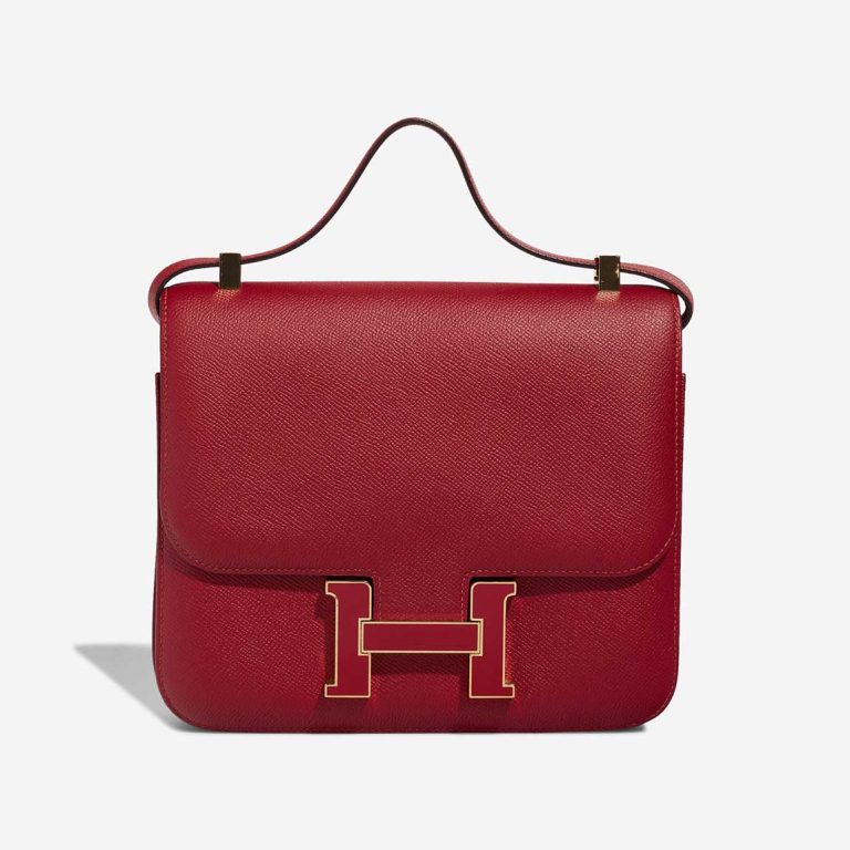 Hermès Constance 24 Epsom Rouge Grenat / Bougainvillier Front | Sell your designer bag