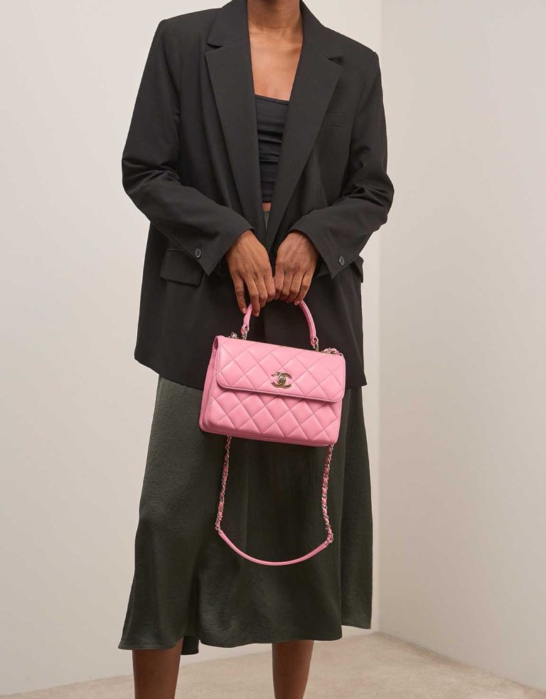 Chanel Trendy CC Medium Lamb Pink on Model | Sell your designer bag