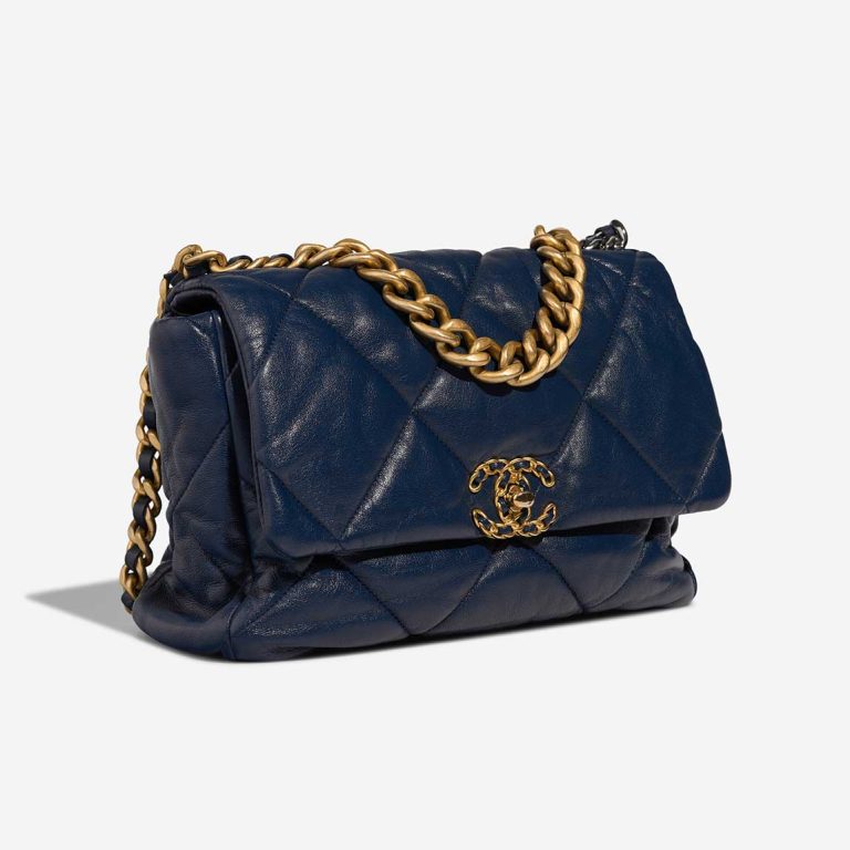 Chanel 19 Flap Bag Large Lamb Blue | Sell your designer bag